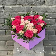 Цветочная композиция из Розы в коробке в Каново