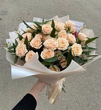 Букет Кремовые розы Латте в Каново
