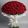 Букет 101 Красная роза Блэк Мэджик в Каново