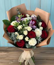 Букет цветов из:  Розы и Альстромерии #REPLACE_PRED# Каново