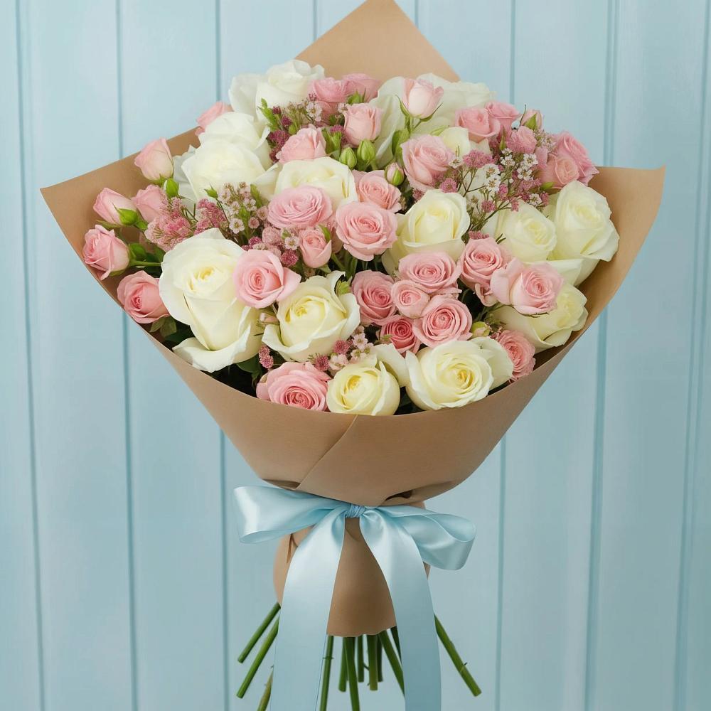 Букет цветов из: Розы в Каново