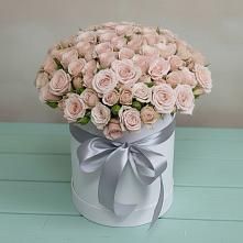 Цветочная композиция из Розы в шляпной коробке в Каново