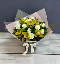 Букет цветов из:  Орхидеи и Розы в Каново