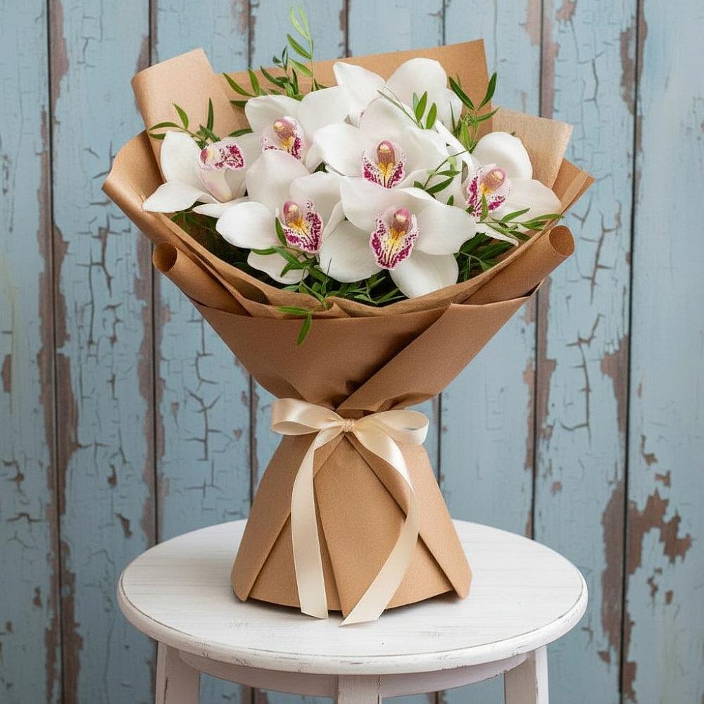 Букет цветов из: Орхидеи и Розы в Каново