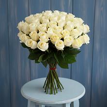 Букет 51 Белая роза Эдлесс Лав в Каново