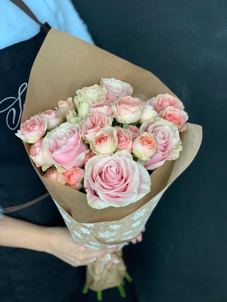 Букет цветов из: Хризантемы и Розы в Каново