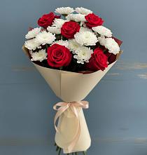 Букет цветов из:  Розы и Хризантемы в Каново