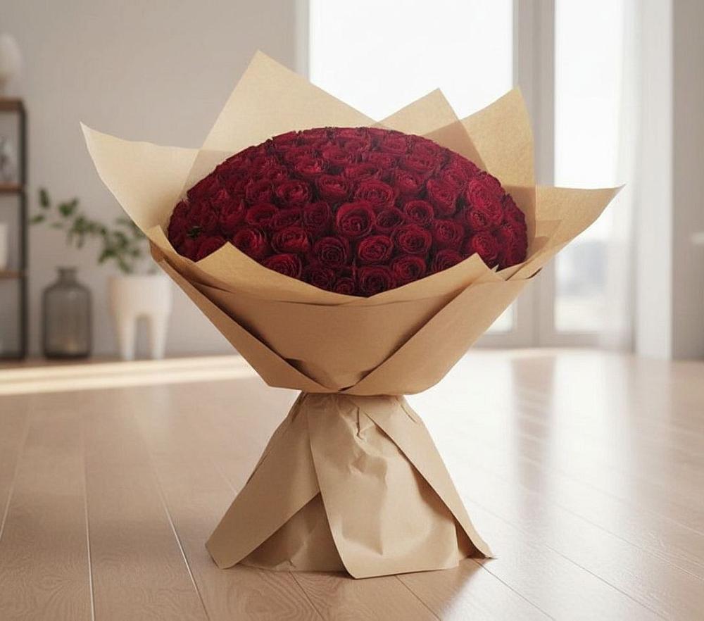 Букет 101 Красная роза в Каново