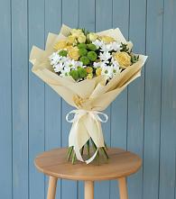 Букет цветов из:  Хризантемы и Розы в Каново