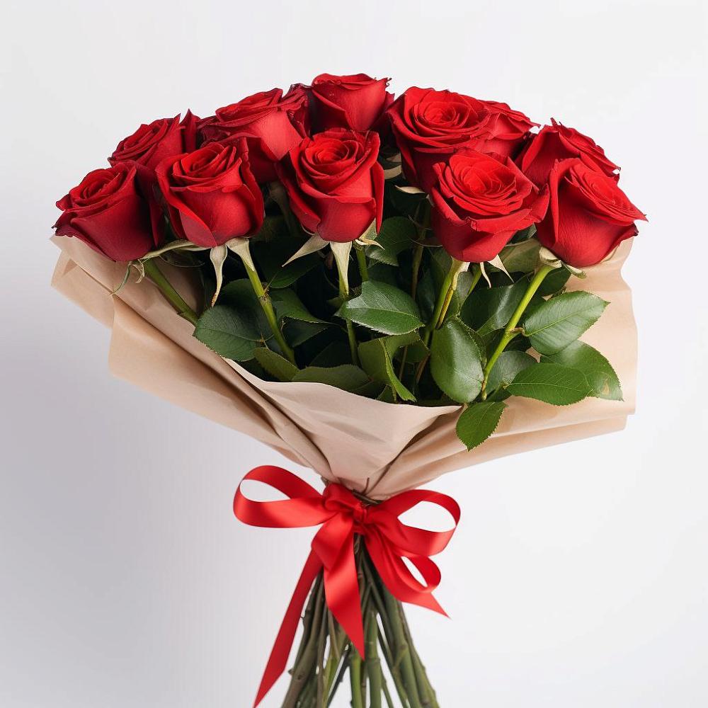 Букет 11 Красных роз Эдлесс Лав в Каново
