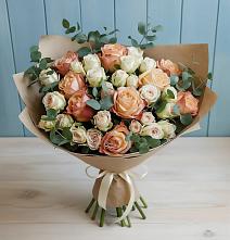 Букет цветов из:  Альстромерии и Розы в Каново