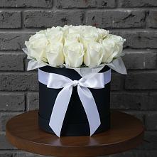 Цветочная композиция из Розы в шляпной коробке в Каново